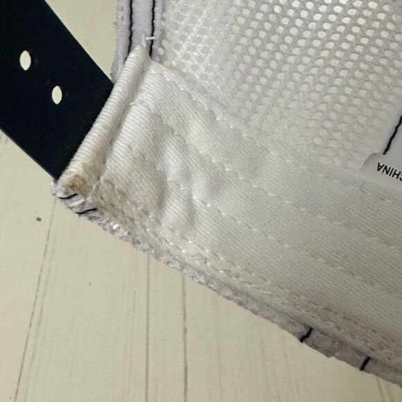 Rugby Athletic White Trucker Hat With Blue Palm Trees Tropical - Picture 9 of 9